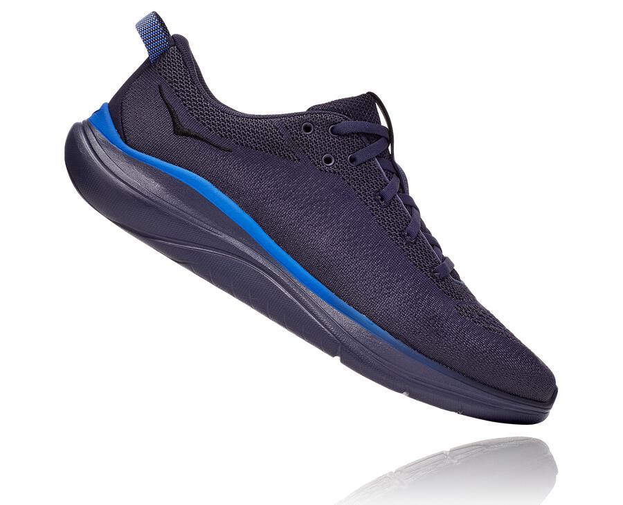 Running Shoes Mens - Hoka One One Hupana Flow - Navy - XFMTIZB-95